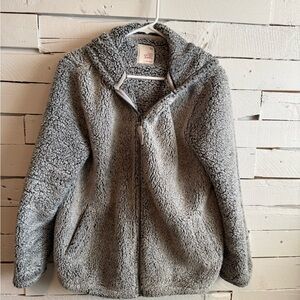 SO Gray Sherpa Jacket